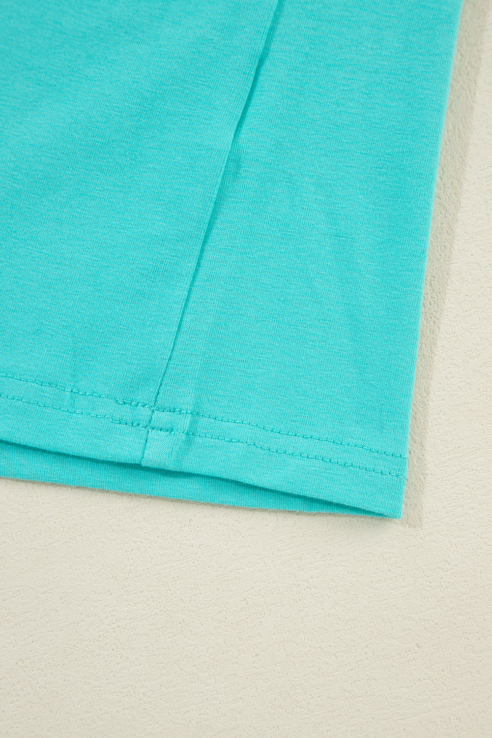 Green Color Block Sleeve Loose Fit Top