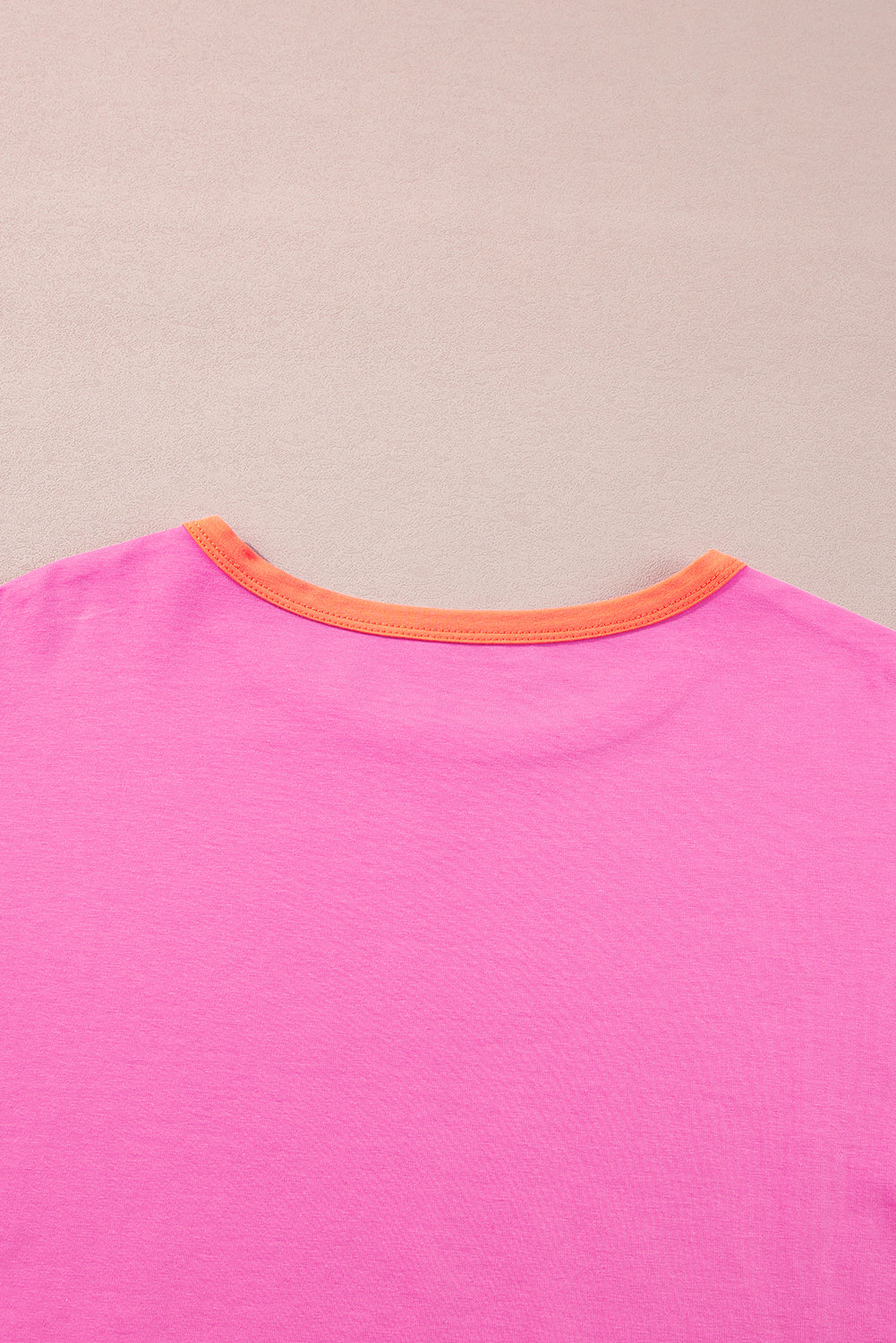 Green Color Block Sleeve Loose Fit Top